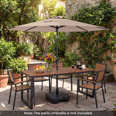 Fillable Patio Umbrella Stand 27 KG Heavy Duty with 3 Couplers for Pool or Garden