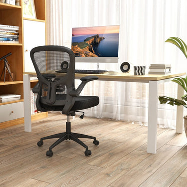 Adjustable Swivel Mesh Office Chair with 90°-120° Rocking Backrest