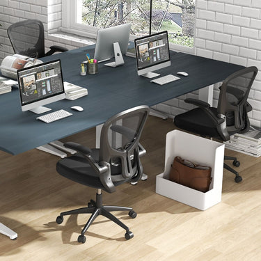 Adjustable Swivel Mesh Office Chair with 90°-120° Rocking Backrest