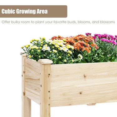 Large Planter Box Stand with 4 Legs for Plants Growing