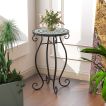 Mosaic Outdoor Side Table with Weather Resistant Ceramic Tile Tabletop