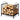 Firewood Log Rack with Convenient Handle for Fireplace