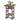 76cm x 76cm Square Bar Table with Slatted Tabletop