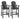 2 Pcs Outdoor Tall Adirondack Chair 77cm Seat Height, HDPE Bar Height Patio Chair with High Backrest
