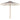 2.1m Patio Umbrella with Fringe, Sun-Protective Polyester Canopy, Cute Beach Umbrella, Market Table Umbrella