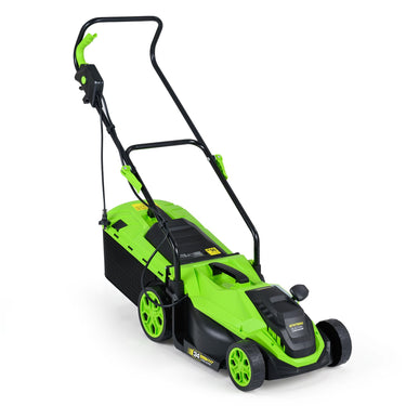 36cm 12-Amp Corded Electric Lawn Mower w/ 5-Position Height Adjustment