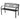 116 cm Heavy-Duty Metal Patio Garden Bench with Backrest for 2 People