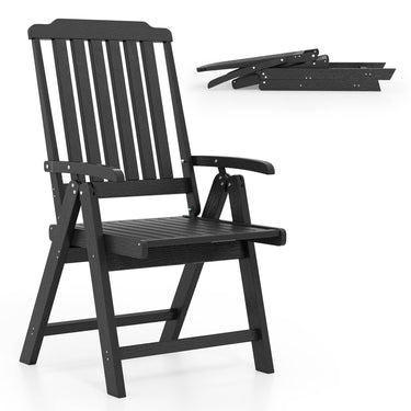 Foldable Patio Chair for Backyard Deck Garden Lawn Indoor