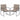 Outdoor Dining Chairs Set of 2, Patio Furniture Chair w/Breathable Seat