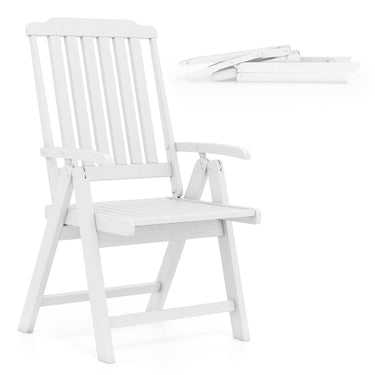Foldable Patio Chair for Backyard Deck Garden Lawn Indoor