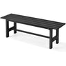 2-Person Outdoor Bench, 120 cm Outdoor Chair with Slatted Seat, Plastic Coated Iron Frame - PatiojoyAU
