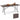 180cm Outdoor Portable Folding Table with Wood Tabletop
