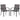 Outdoor Dining Chairs Set of 2 with Breathable Fabric