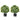 2 Pack Artificial Boxwood Topiary Ball Tree with Flowers and Plastic Nursery Pot
