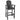 Outdoor 77cm Seat Height HDPE Bar Stool with High Backrest (Striped Pattern)