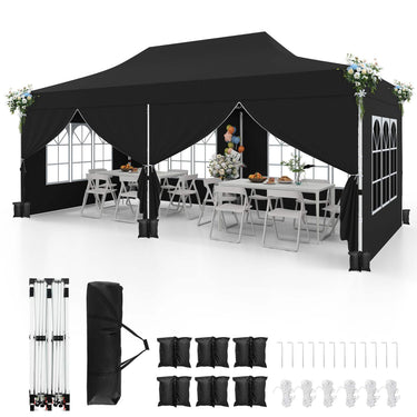3 x 6 M Canopy with 6 Detachable Sidewalls