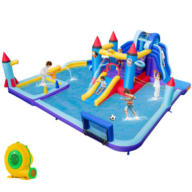 Rocket Theme Inflatable Water Slide Park Inflatable Castle