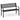 127 cm Outdoor Garden Bench Metal Patio Bench with Geometric Lattice Backrest
