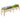 240 x 44 CM Fir Wood Raised Garden Bed with Legs, Drainage Holes for Vegetables Flowers Herbs