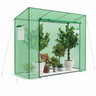 Walk-in Greenhouse, Outdoor Portable Mini Greenhouse w/ PE Cover, 200 x 77 x 169 cm - PatiojoyAU