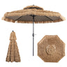 Thatched Tiki Umbrella, Hawaiian Style Patio Beach Umbrella W/8 Ribs - PatiojoyAU