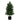 Artificial Cedar Topiary Tree Fake Pine Tree with Plastic Nursery Pot Non-Fading & Sun-Proof Leaves
