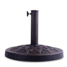 Half Round/Round Resin Umbrella Base, Outdoor Patio Umbrella Holder, Heavy-Duty Outdoor Patio Stand - PatiojoyAU