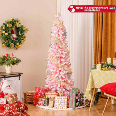 1.5/1.8M Pink Artificial Christmas Tree with 328/460 Lush Branch Tips