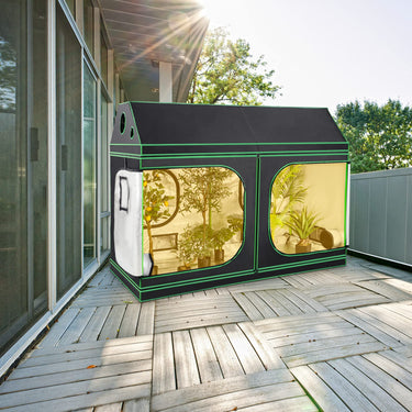 244cm x 122cm x 183cm Grow Tent, High Reflective Indoor Grow Tent with Observation Window