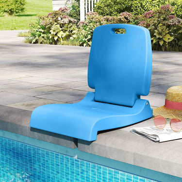 Foldable Outdoor Poolside Chair with Handle for Edge of Pool