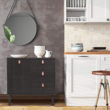 3-Drawer Chest Dresser with Anti-Toppling Device for Living Room