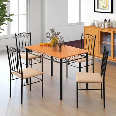5-Piece Dining Table Set for Dinette, Breakfast Nook, Kitchen