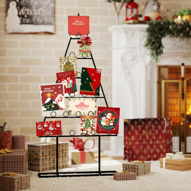 2 Pack Christmas Card Holder, Holiday Card Display Stand