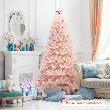 Pink Christmas Tree, Artificial Hinged Christmas Tree