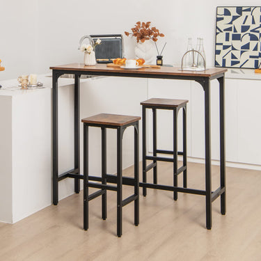 30CM Counter Height Stools with Footrest for Kitchen/Dining Room
