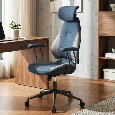 Ergonomic Office Chair with 2D Headrest and Rocking Backrest