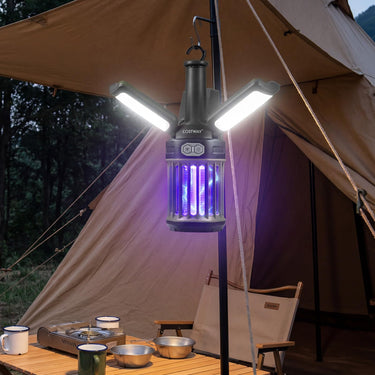 Outdoor Bug Zapper with Foldable Camping Lantern