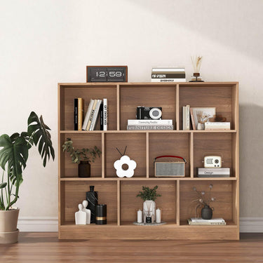 120 CM 10-Cube Freestanding Bookshelf with 2 Anti-Tipping Kits
