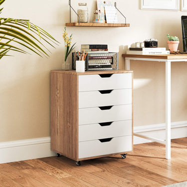Versatile Storage Cabinet with Wheels for Home Office
