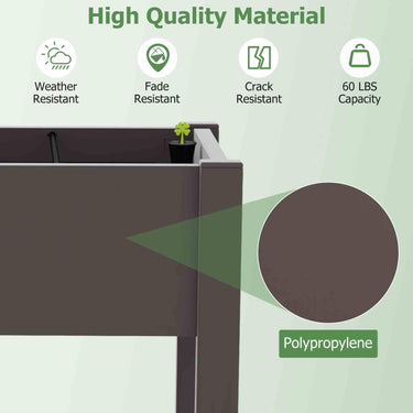 Raised Garden Bed, Self-Watering Planter Box with Water Level Indicator - PatiojoyAU