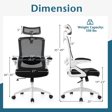 Ergonomic Office Chair with Adjustable Lumbar Support