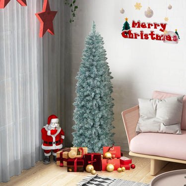 150CM/183CM Hinged Holiday Decoration Pencil Tree for Home/ Office Party Decoration