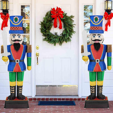 184 CM Pre-Lit Nutcracker with Sword and 110 LED Lights