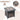 55cm Outdoor PE Rattan Side Table, All Weather Patio Square End Table with Resin Tabletop - PatiojoyAU
