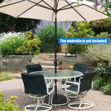 14kg Outdoor Umbrella Base, 45cm Round Table Market Umbrella Stand