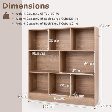 3-Tier Freestanding Storage Organizer with 2 Anti-Tipping Kits