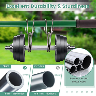 Lawn Leveling Rake, 75cm x 25cm Heavy Duty Level Lawn Tool w/ Ergonomic Handle for Soil - PatiojoyAU