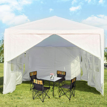 Waterproof Gazebo Tent with 6 Removable Side Panels for Party