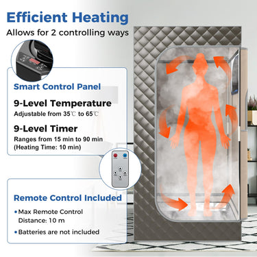 Portable Steam Sauna for Home, Full Body Sauna Box