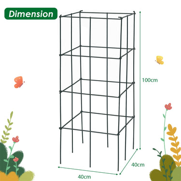 4 Pack Tomato Cage, Trellises for Climbing Plants, Peppers, Vines